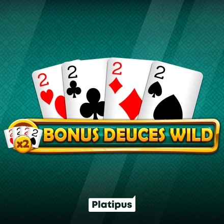 Bonus Deuces Wild slot logo by Platipus at Pistolo