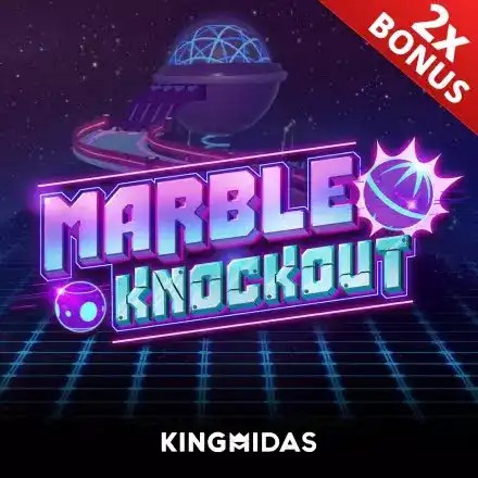 Marble Knockout slot logo by King Midas at Pistolo