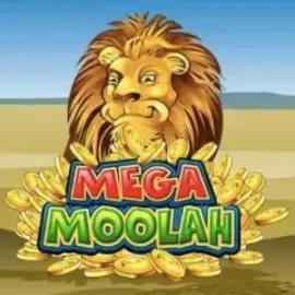 Mega Moolah online game logo by Microgaming on pistolo-germany.com