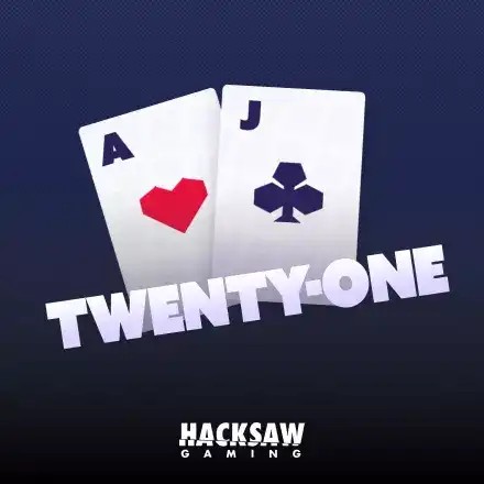 Twenty-One online game logo by Hacksaw Gaming on pistolo-germany.com